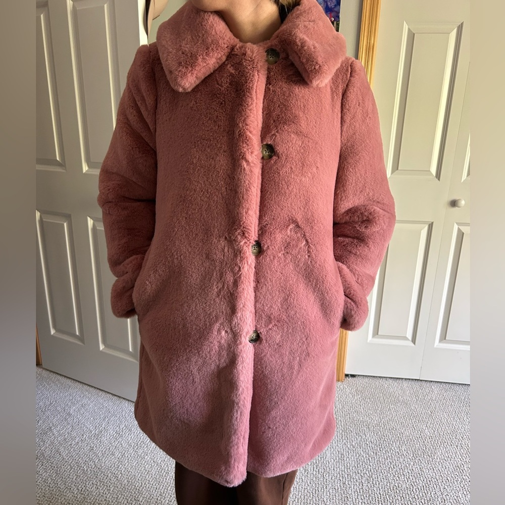 J.Crew Faux Fur coat.